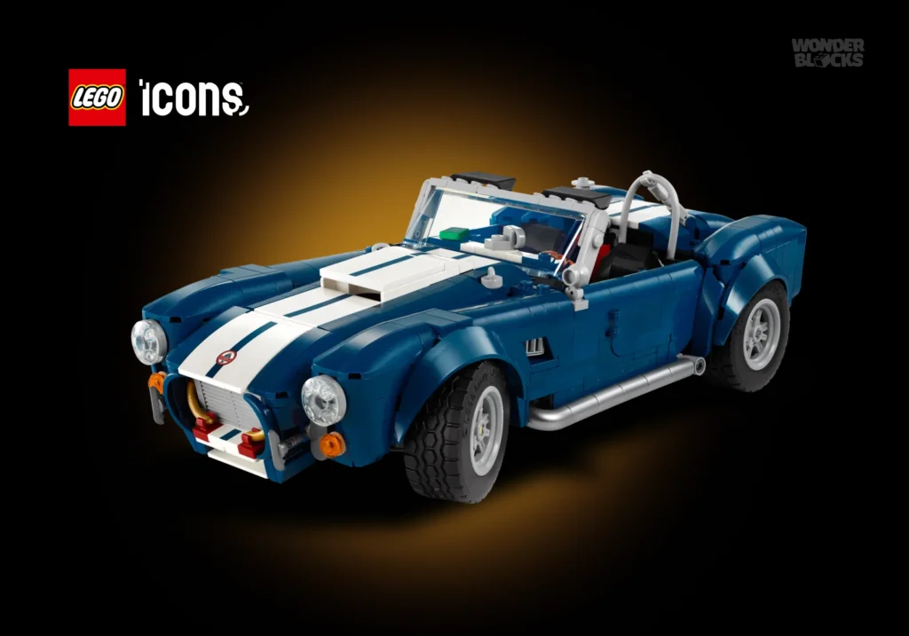 LEGO Icons Shelby Cobra 427 S/C: Design elegante e potência